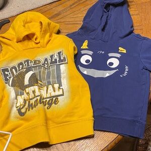 Yellow and Blue Kids Hoodies